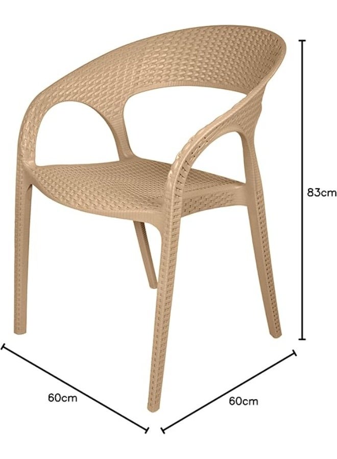 Khurshid Plastics Barcelona Plastic Chair from Khurshid Plast Plastics - Café - Image 2